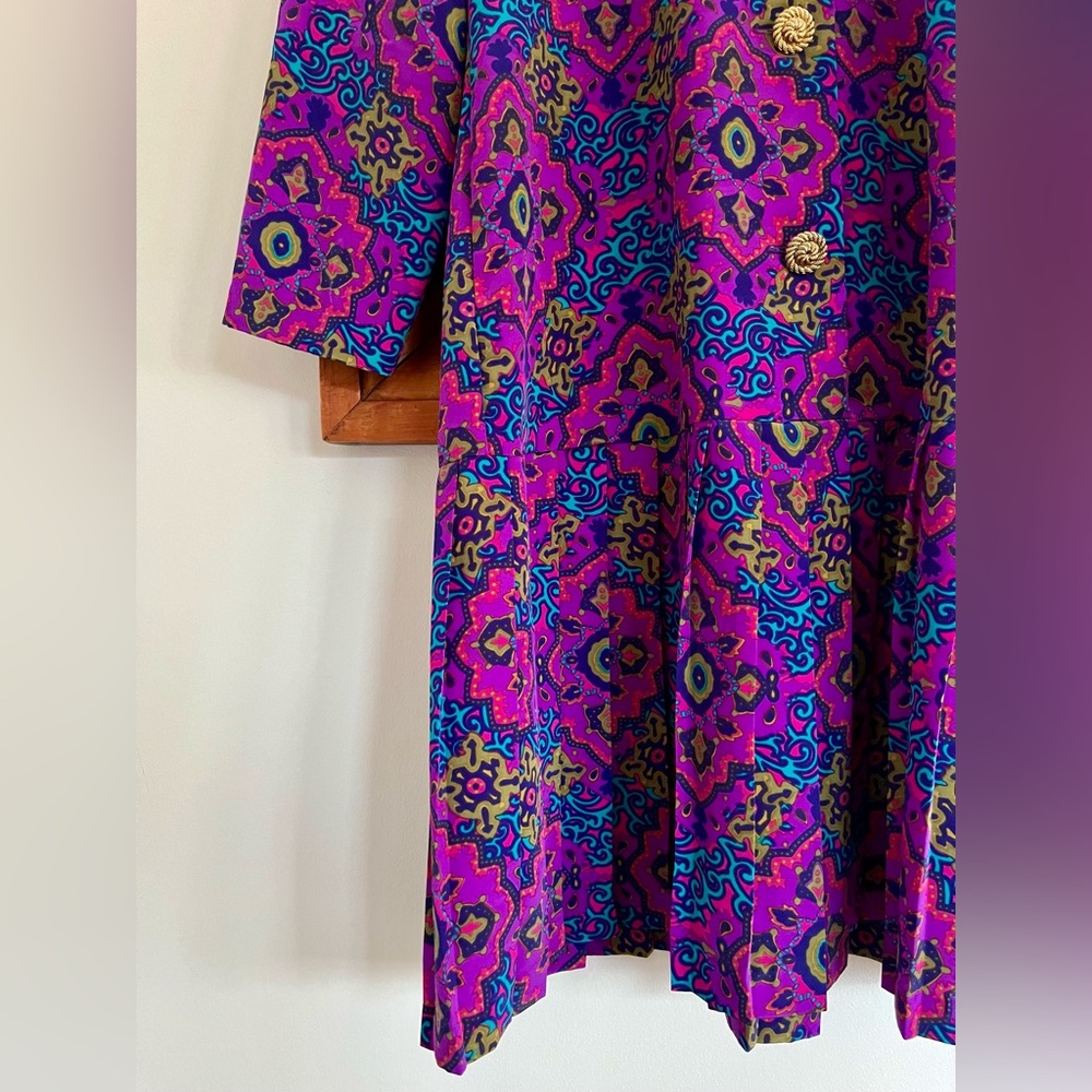 1980s Vintage Drop Waist Secretary Dress